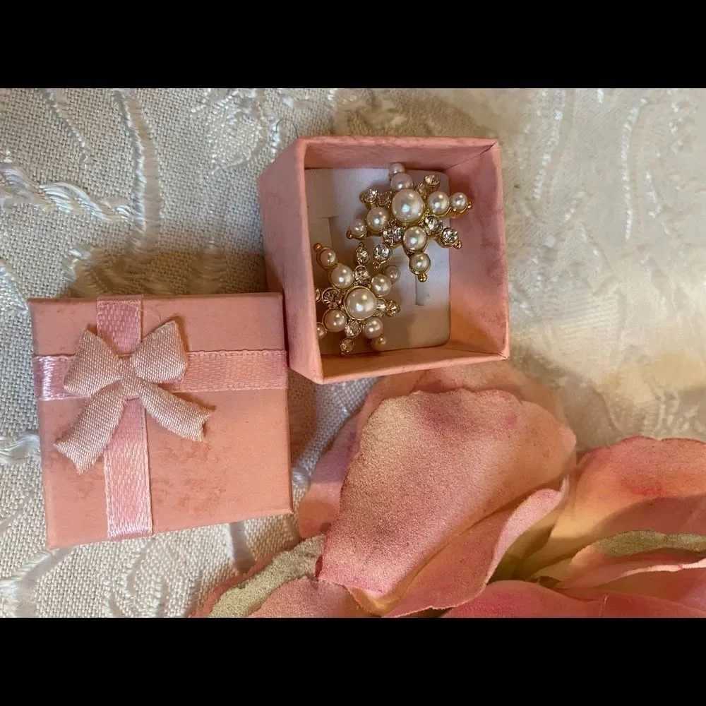 💥Swarovski Crystal Gold Silver Plated  Earrings